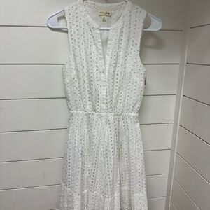 Chic and Effortless Maison Jules Small Eyelet Dress